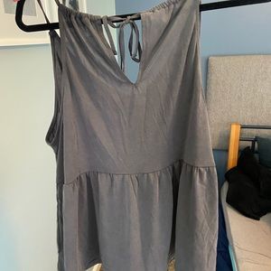 American Eagle Charcoal Grey Babydoll Tank